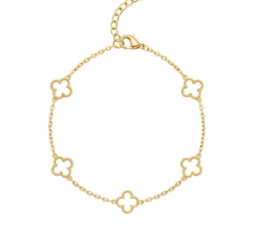 Clover Grace Station Bracelet