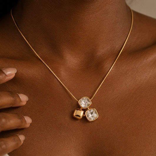 Trinity Spark Pendant Necklace