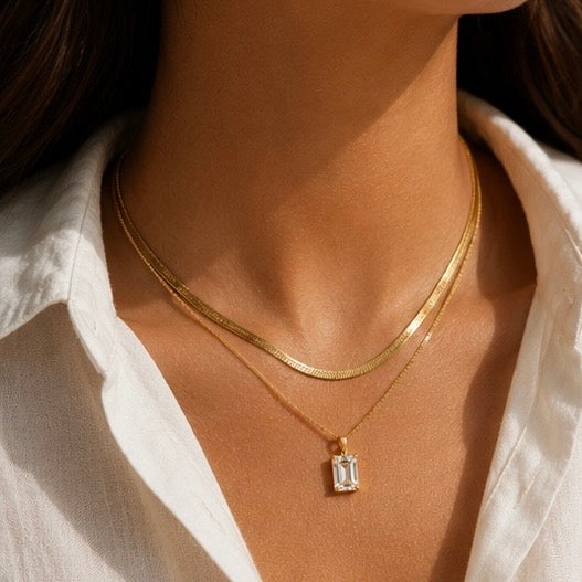 Emerald Layered Necklace