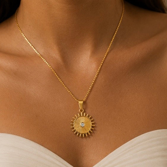 Sunburst Medallion Necklace