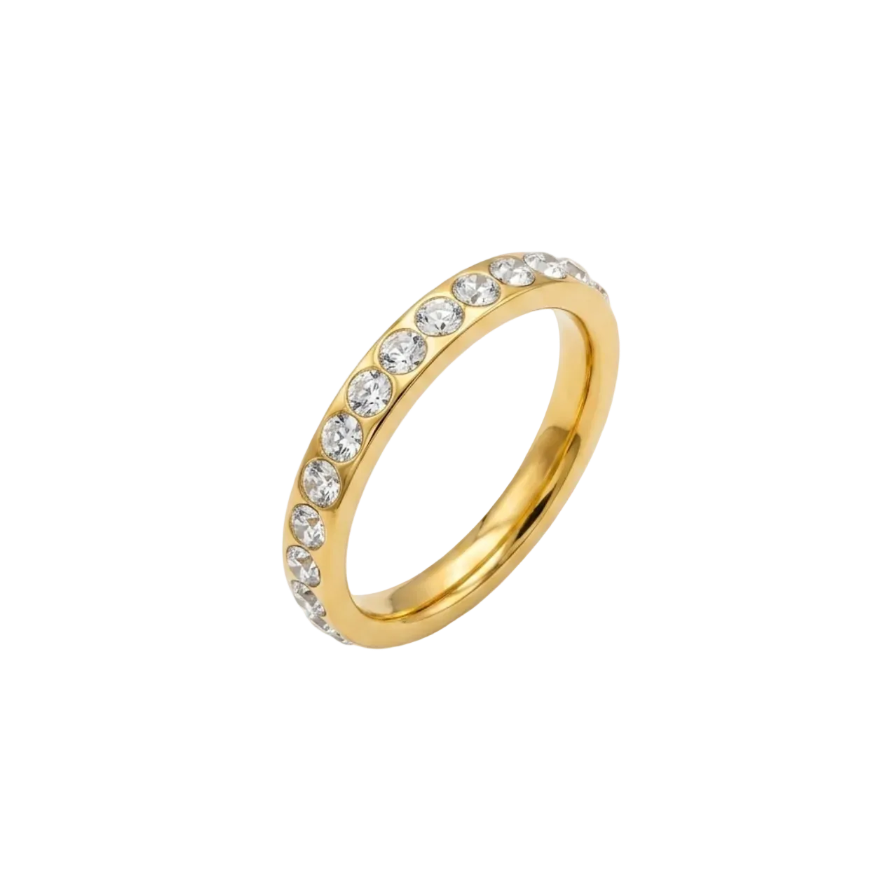 Lumina Crystal Band Ring