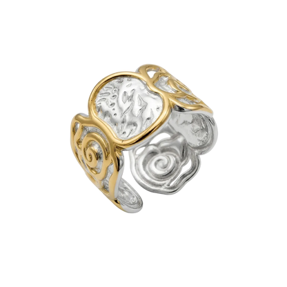 Rosalie Mixed Metal Floral Ring
