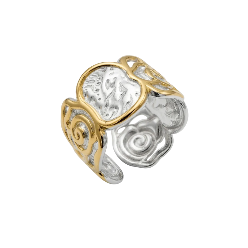 Rosalie Mixed Metal Floral Ring