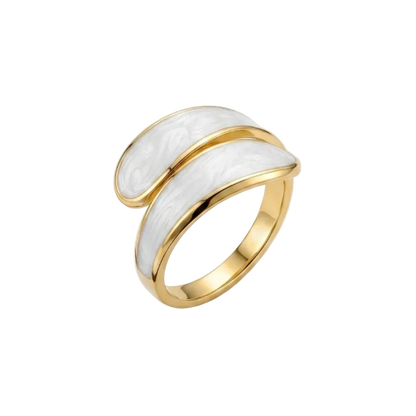 Mother of Marble Gold Ring