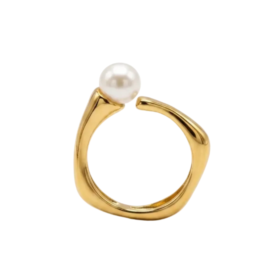 Aveline Pearl Open Ring