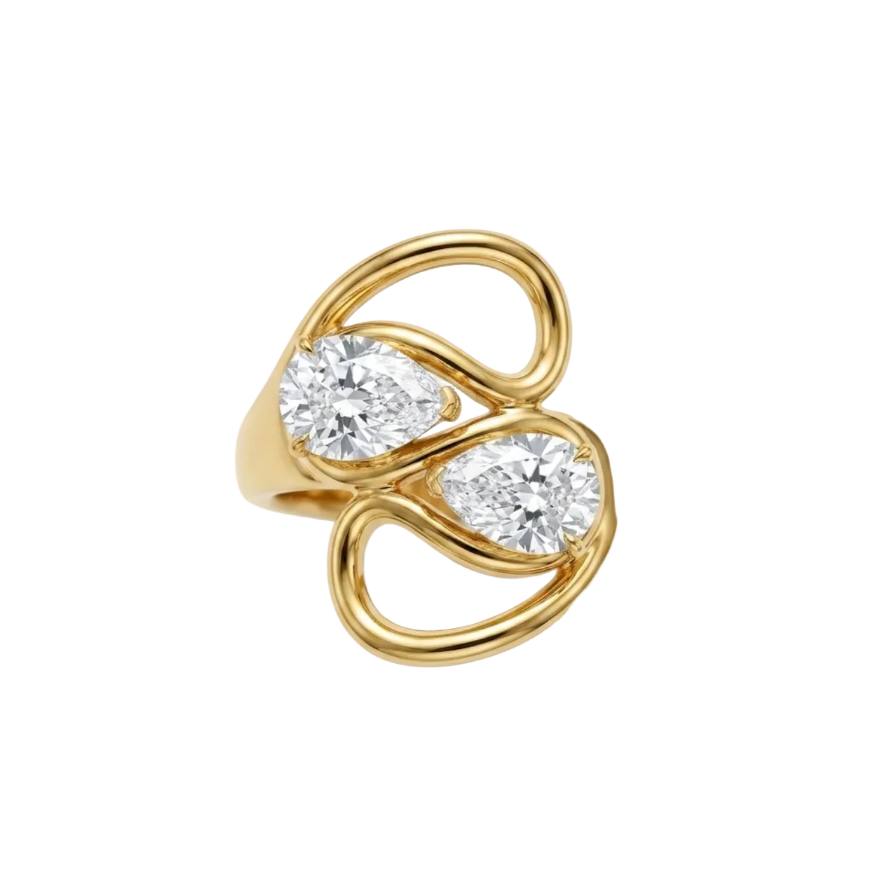 Seraphina Double Pear Crystal Ring
