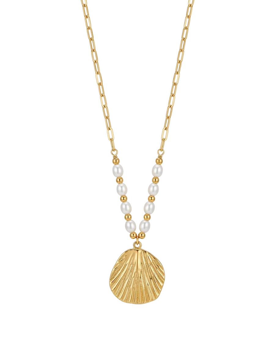 Shell Pearl Necklace