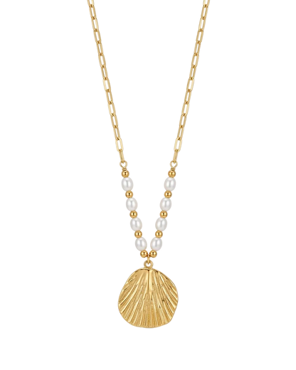 Shell Pearl Necklace