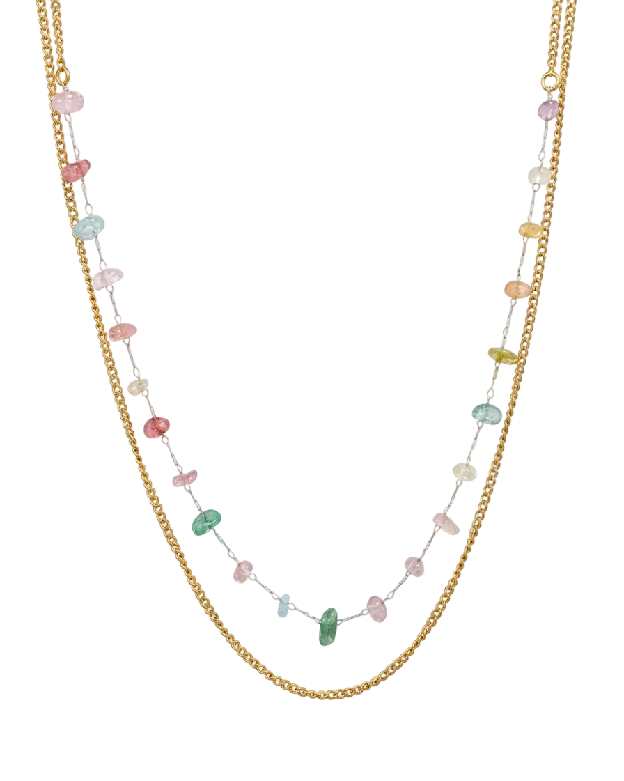 Pastel Gemstones Necklace