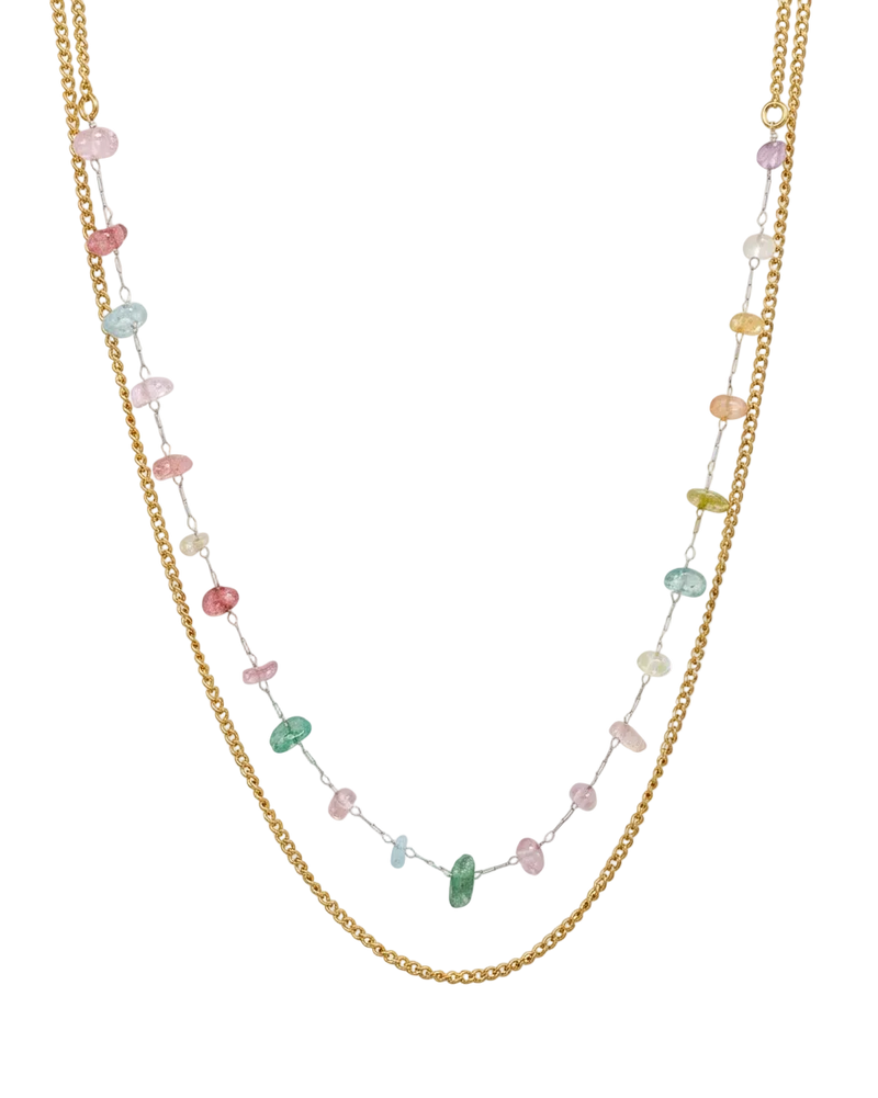 Pastel Gemstones Necklace