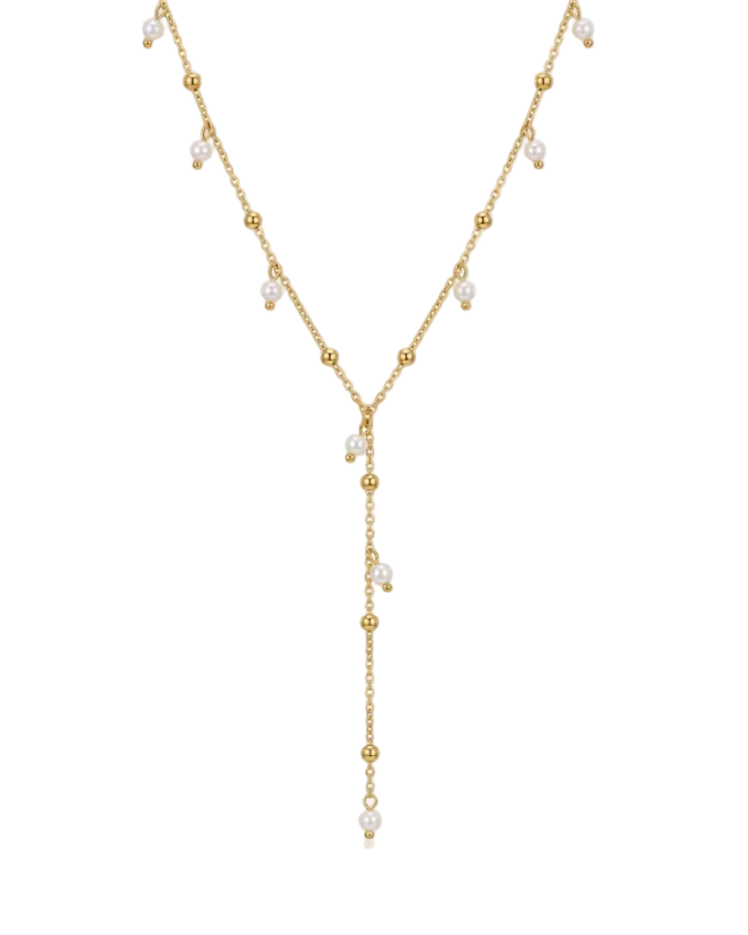 Pearl Drop Y Necklace