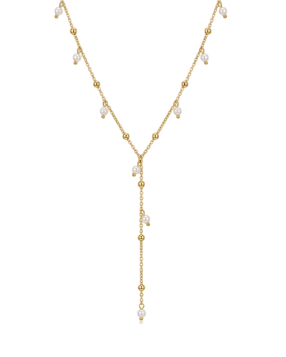 Pearl Drop Y Necklace