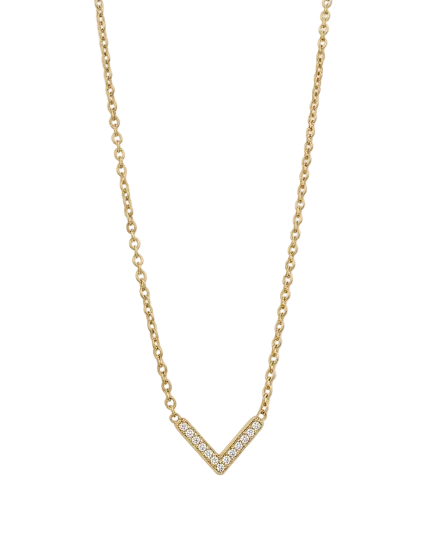 Crystal V Necklace