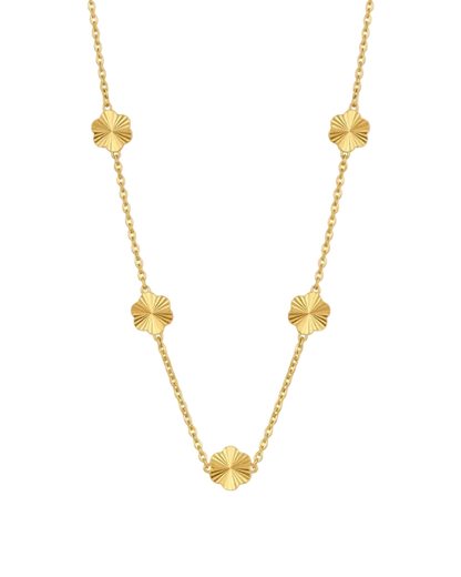 Floral Station Necklace