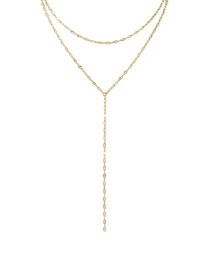 Selene Layered Lariat Necklace