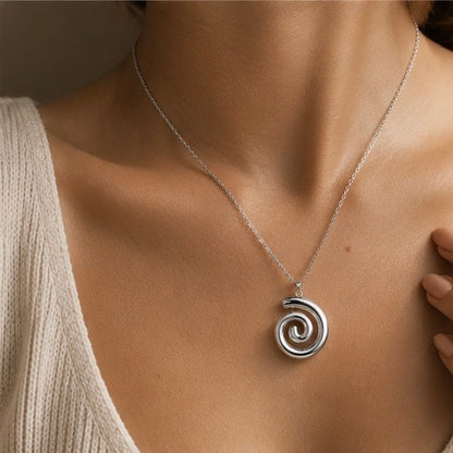 Spiral Pendant Necklace