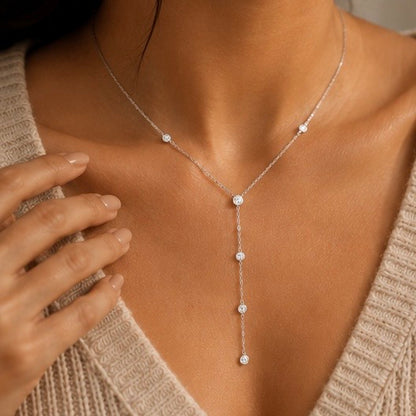 Crystal Drop Necklace