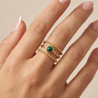 Green Gemstone Ring