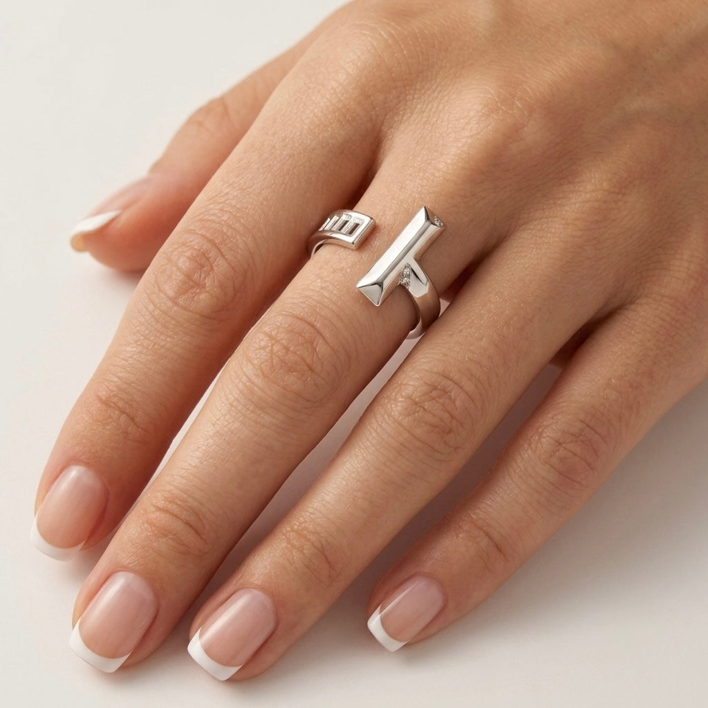 Minimalist T Bar Ring