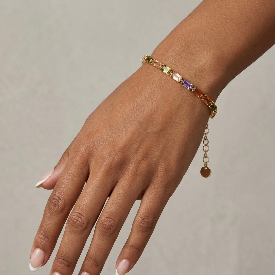 Prism Baguette Gemstone Bracelet