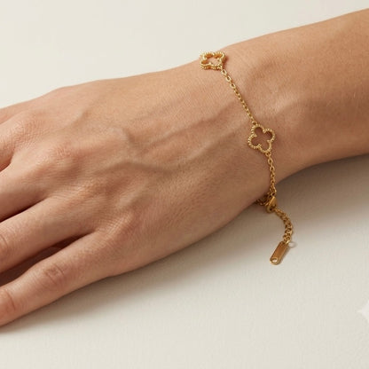 Clover Grace Station Bracelet