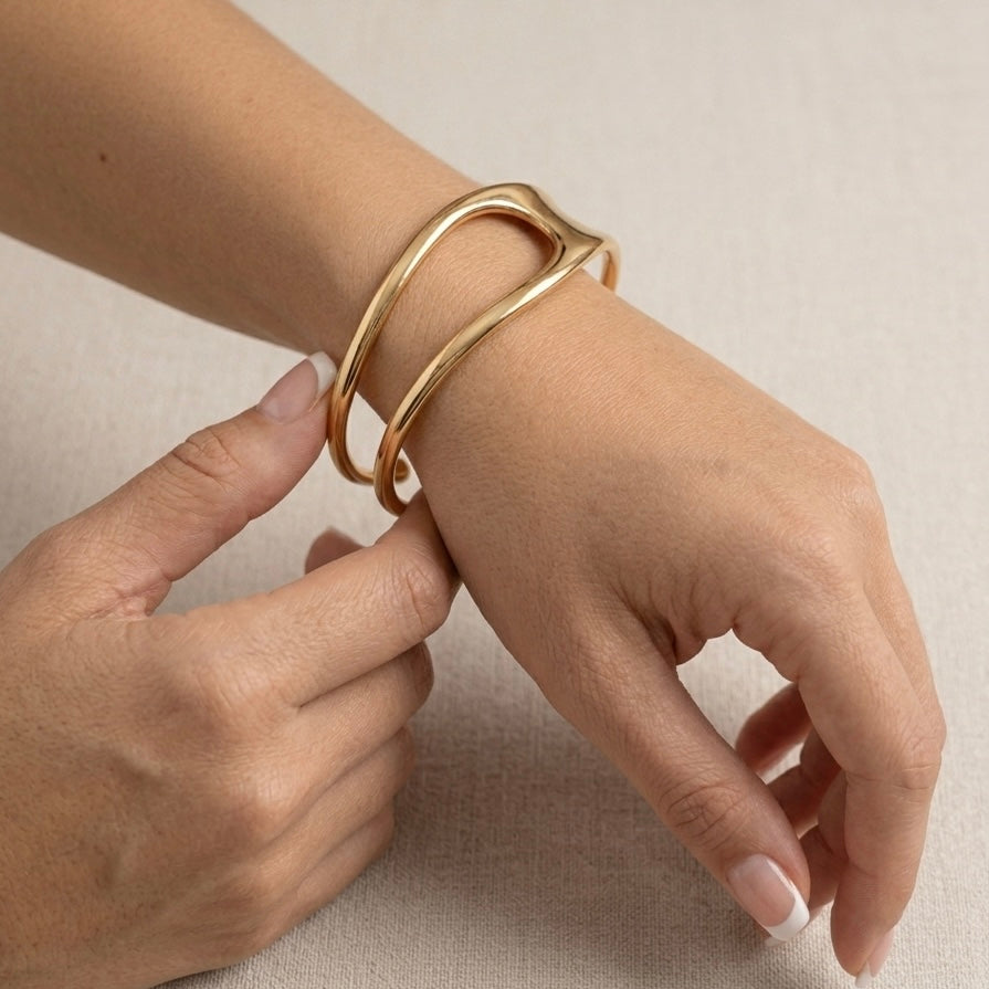 Sculpt Open Cuff Bracelet