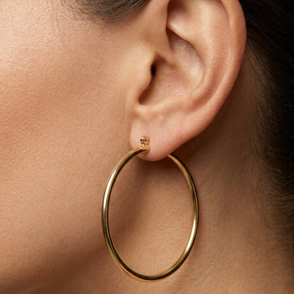 Classic Hoop Earrings 40mm