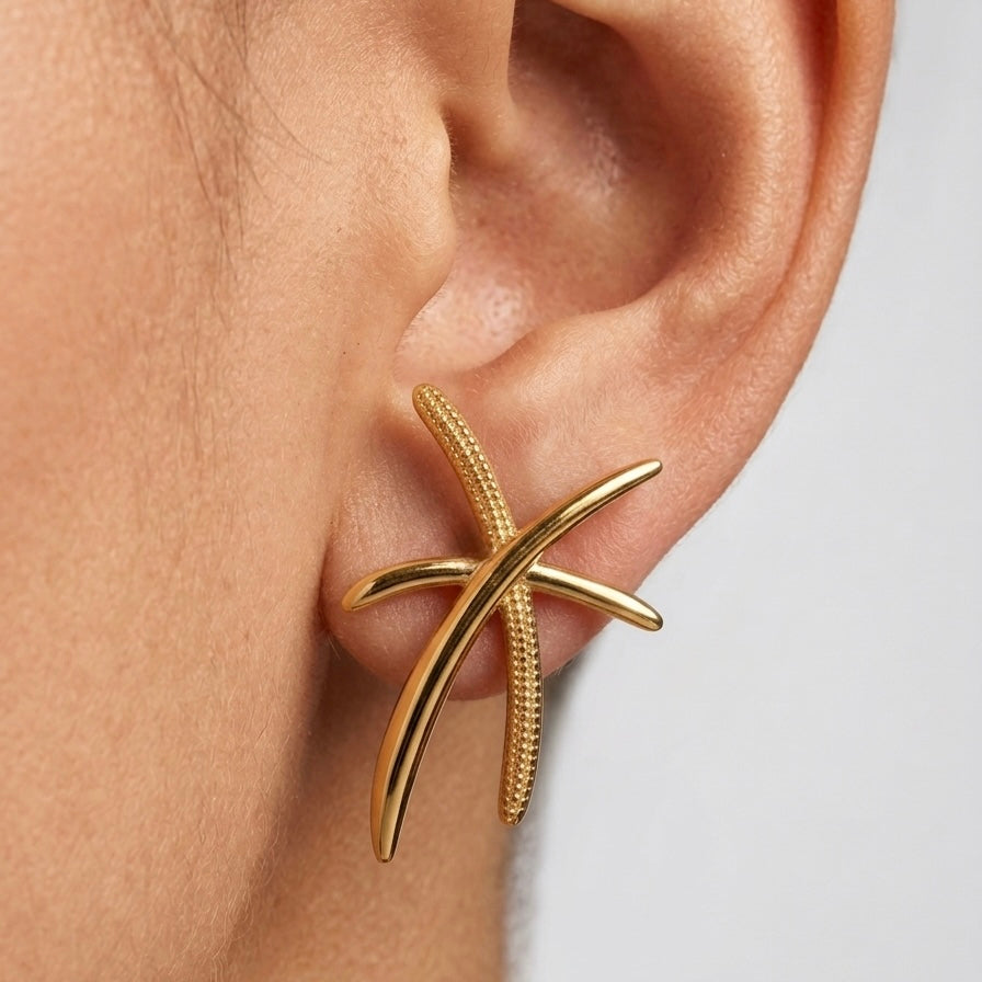Asteria Cross Earrings