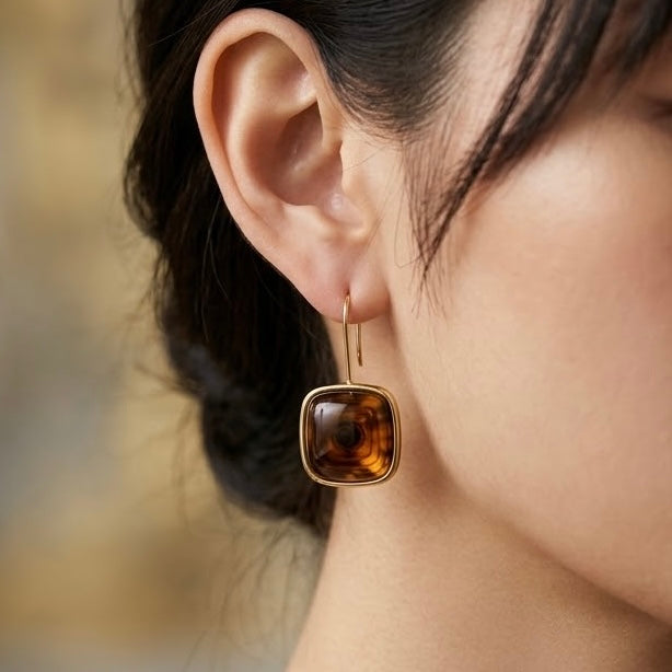 Terra Resin Drop Earrings