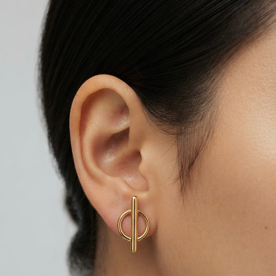 Aria Orbit Stud Earrings