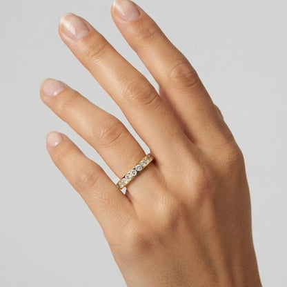 Lumina Crystal Band Ring