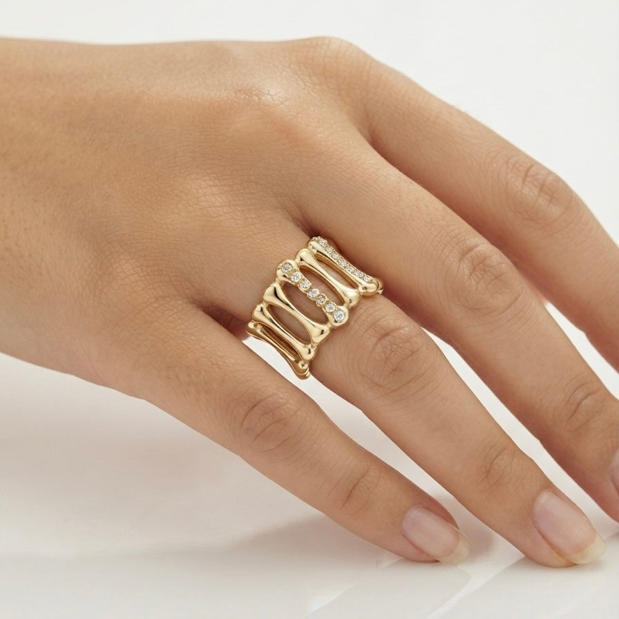 Multiband Statement Ring