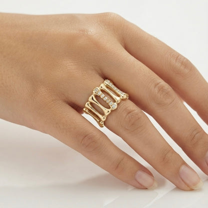 Multiband Statement Ring