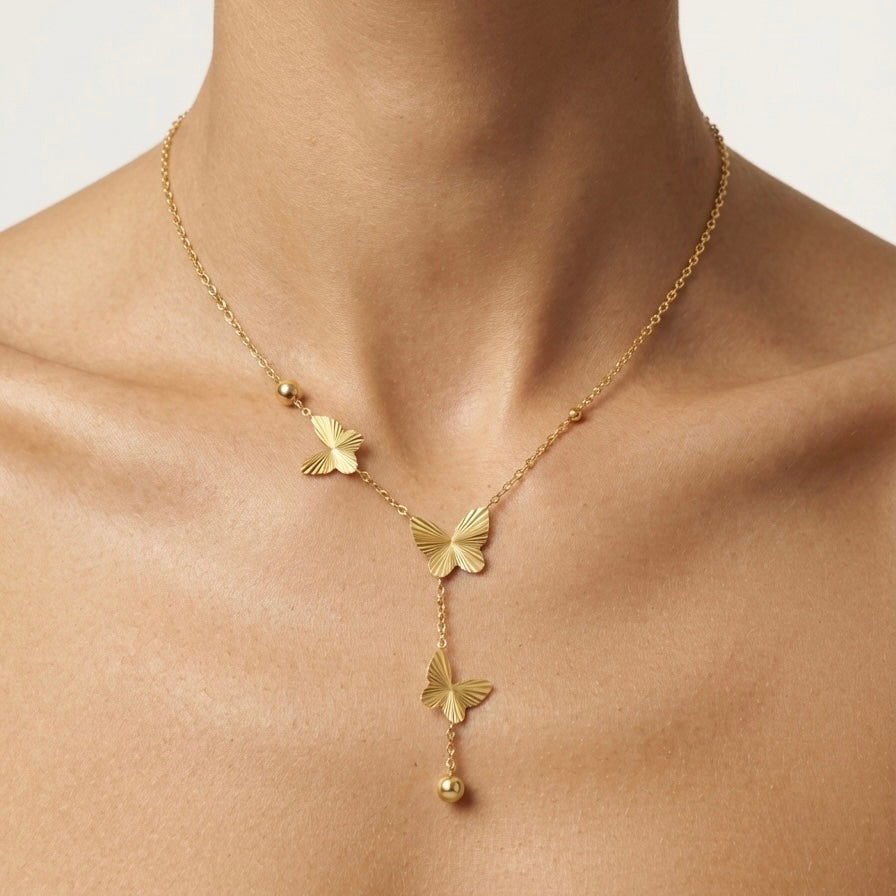 Butterfly Y Necklace