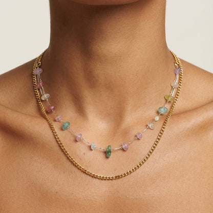 Pastel Gemstones Necklace