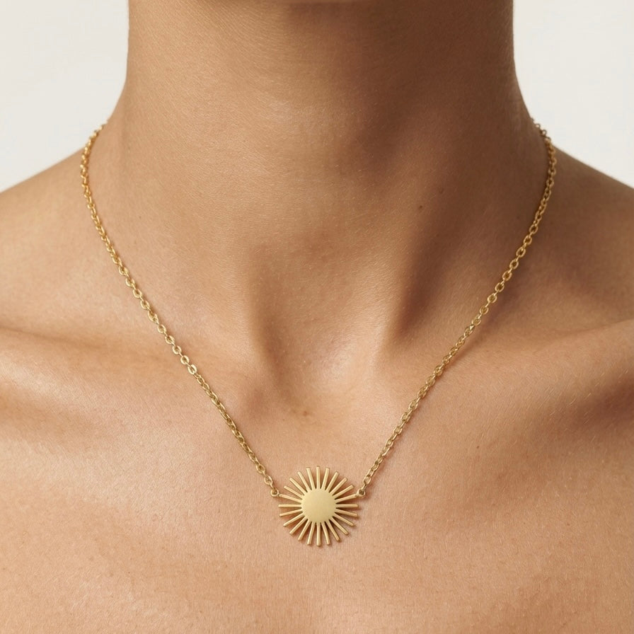 Gold Sun Necklace