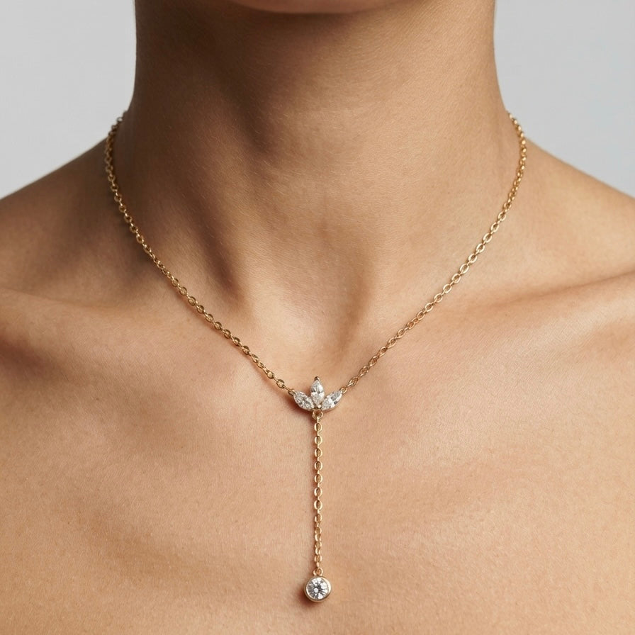 Marquise Drop Necklace