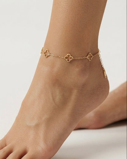 Clover Grace Station Anklet