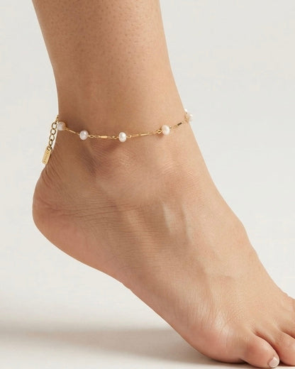 Bianca Pearl Station Anklet
