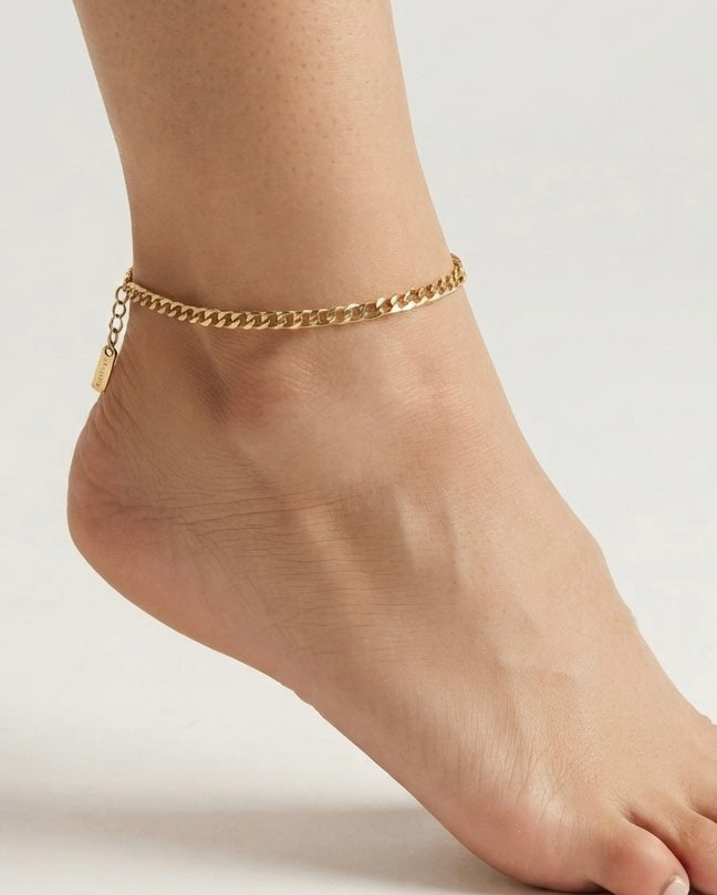 Monaco Cuban Chain Anklet