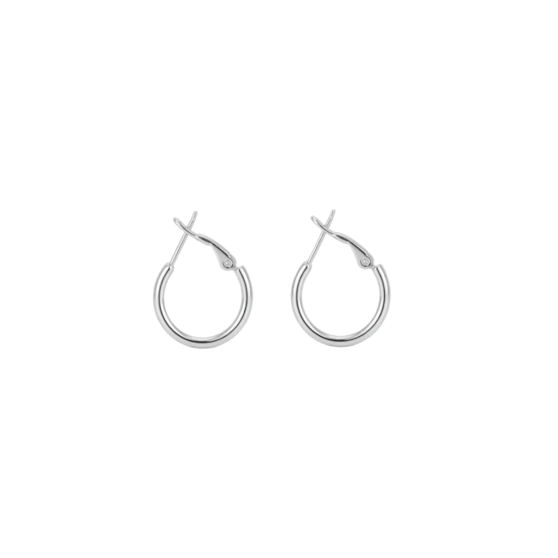 Classic Silver Hoops