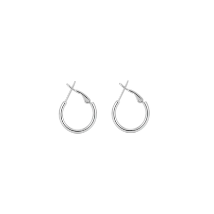 Classic Silver Hoops