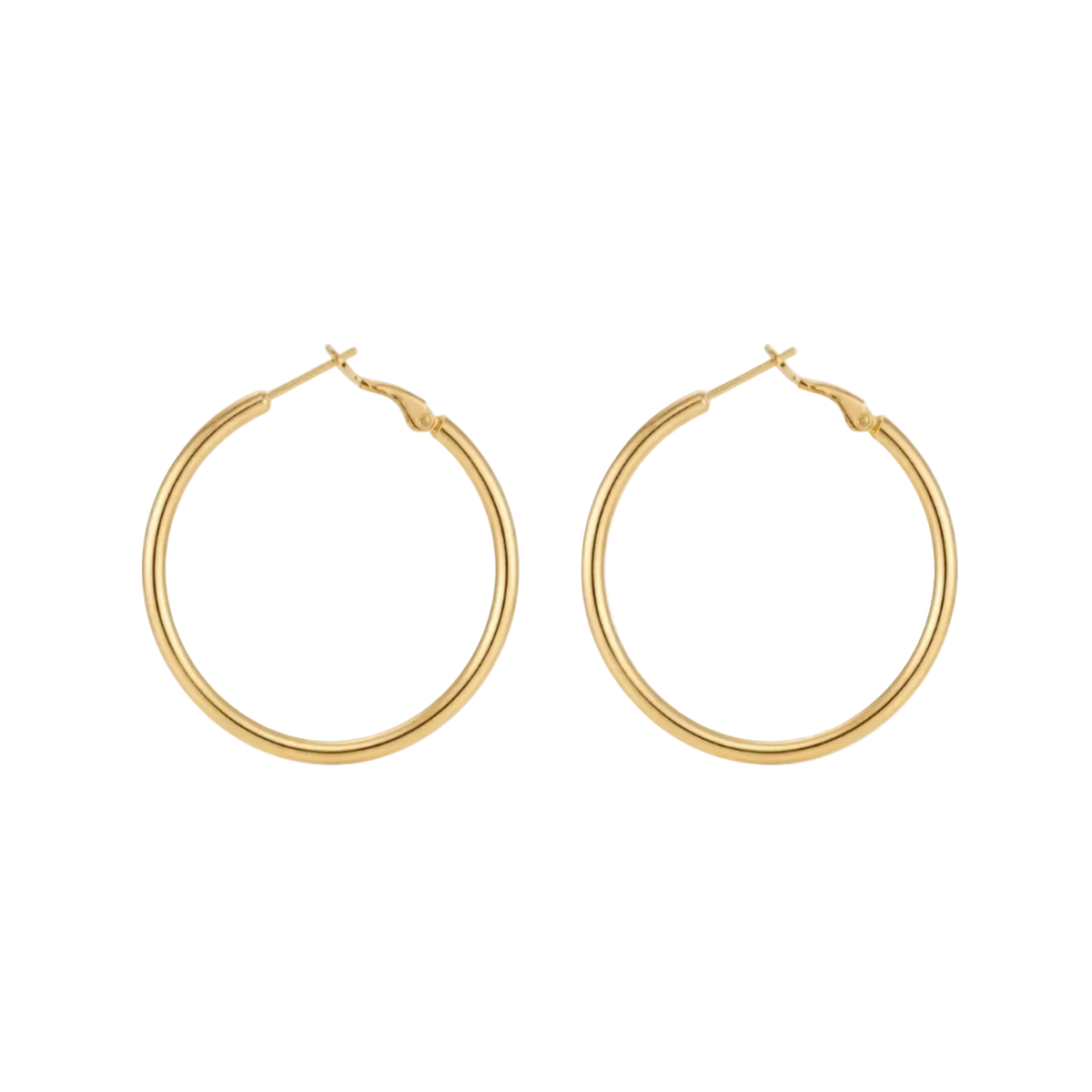 Minimal Hoop Earrings 40mm
