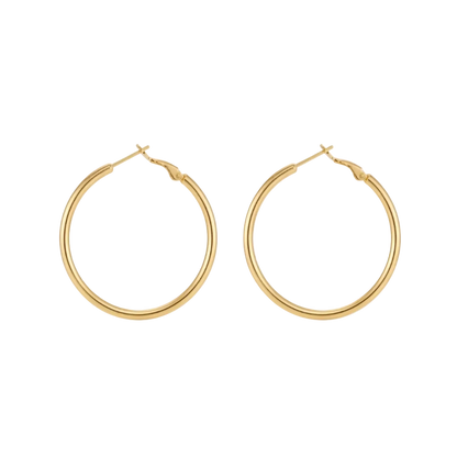Minimal Hoop Earrings 40mm