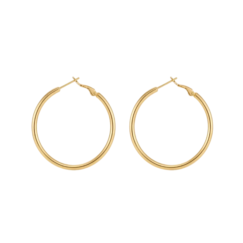 Minimal Hoop Earrings 40mm