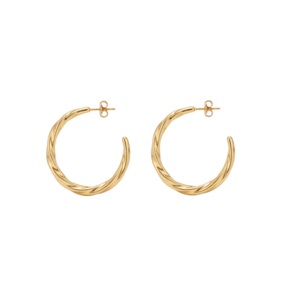 Twisted Hoop Earrings