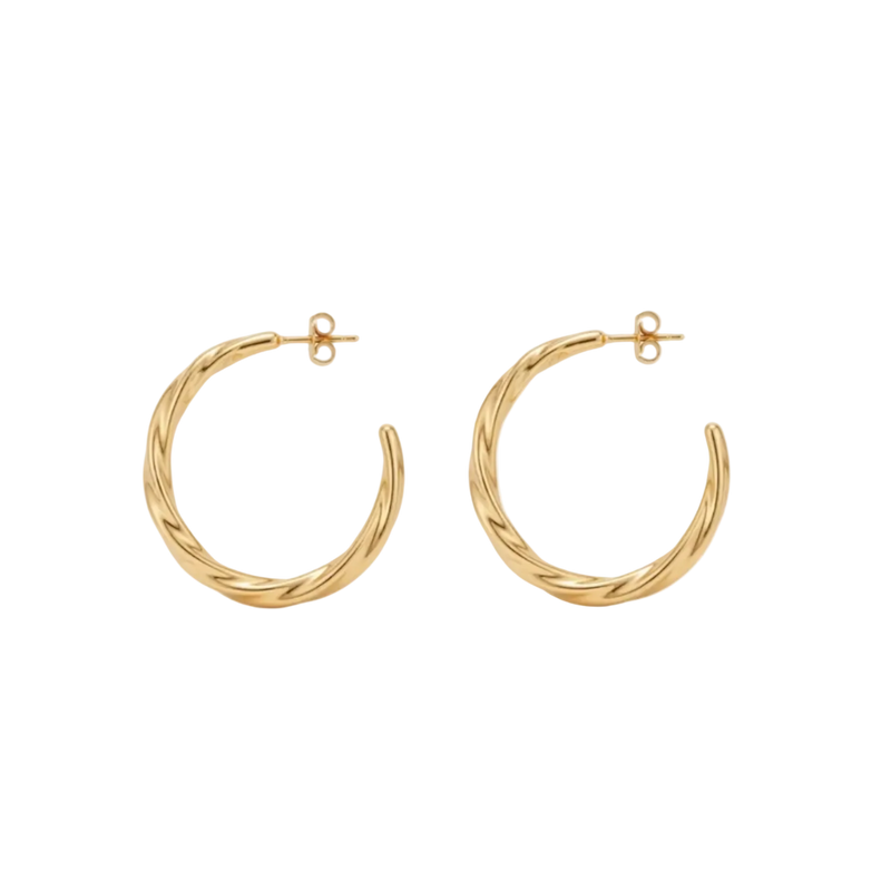 Twisted Hoop Earrings