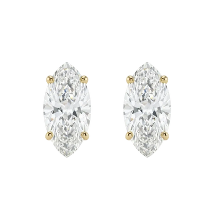 Celeste Marquise Solitaire Stud Earrings