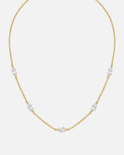 Celestia Marquise Station Necklace
