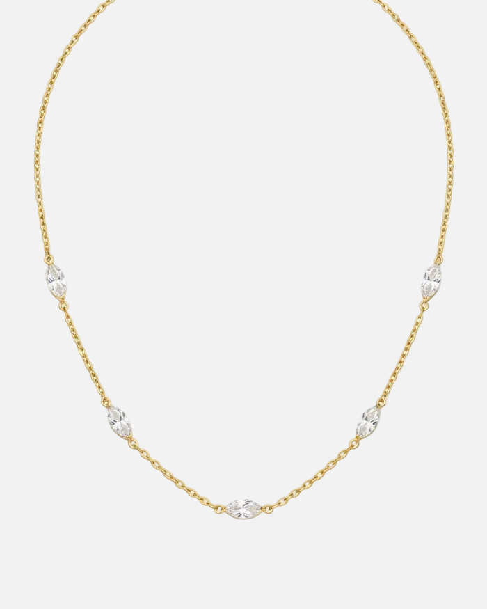 Celestia Marquise Station Necklace